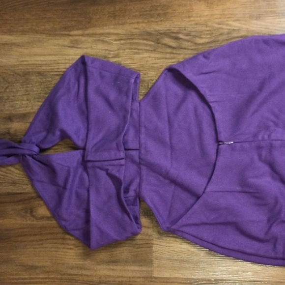 Lovers and Friends Purple Backless Halter Bodycon Mini Dress SSS - Picture 4 of 7